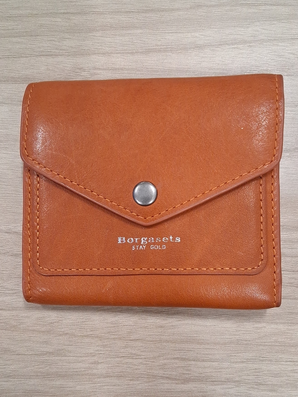 Borgadets Leather Wallet - Stay Gold Compact Women's Wallet